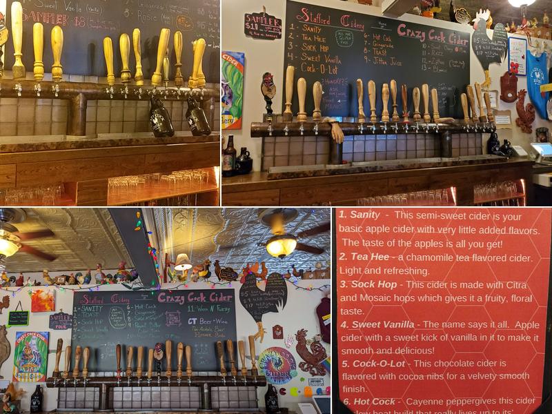 Stafford Cidery Menu