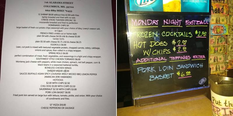 Michael' s Sports Bar Menu