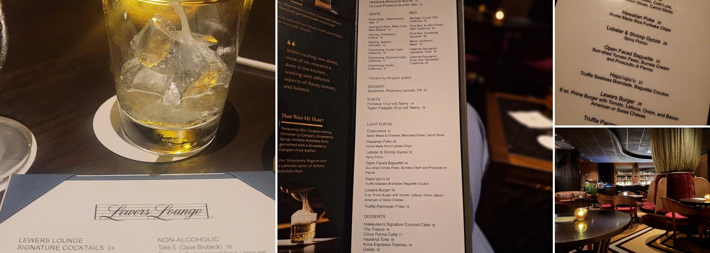 Lewers Lounge Menu