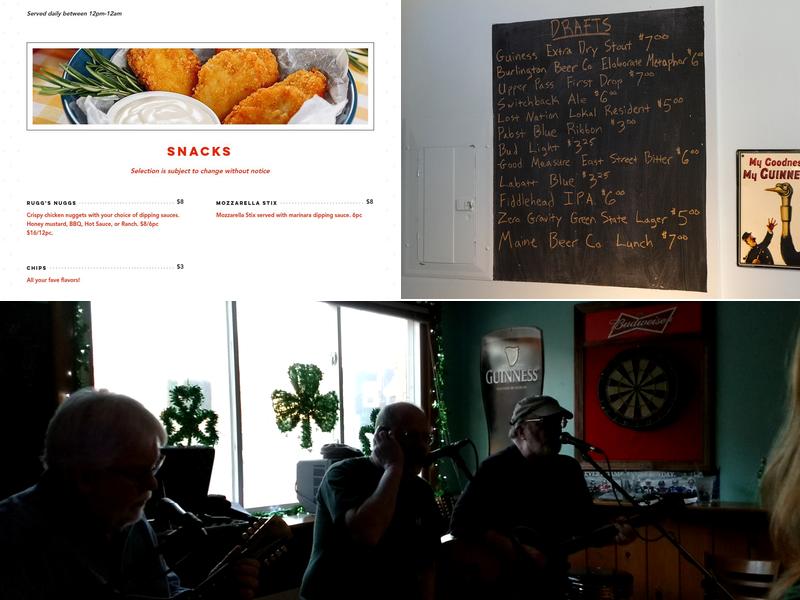 T Rugg's Tavern Menu