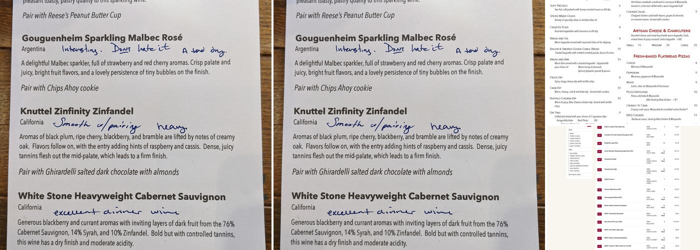 WineStyles - South Riding Menu