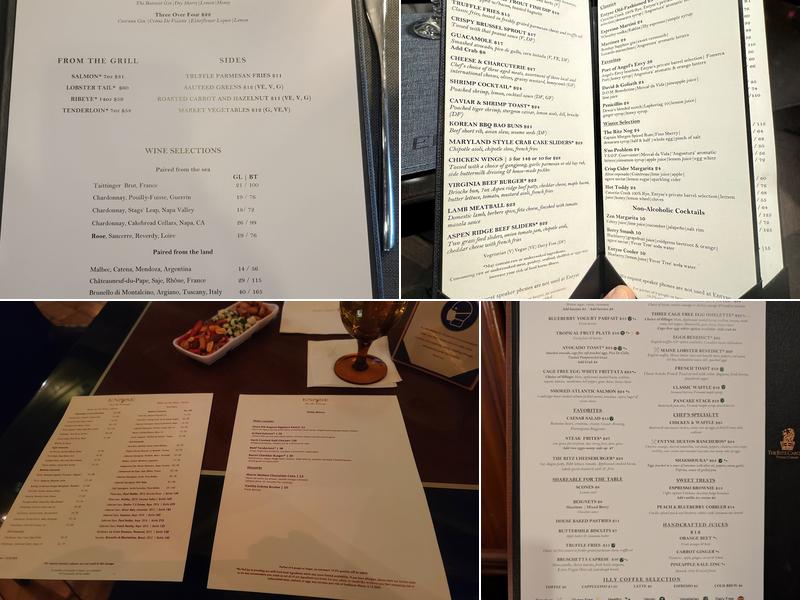ENTYSE, Wine Bar & Lounge Menu