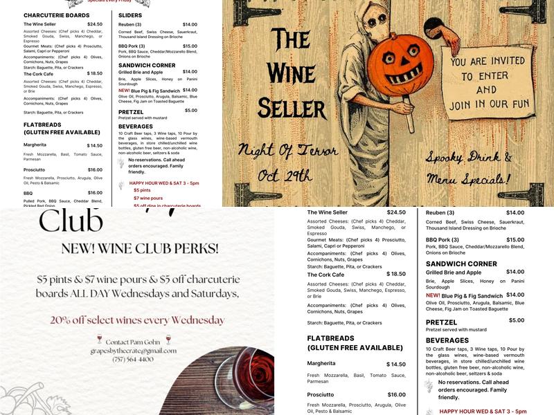 The Wine Seller Menu