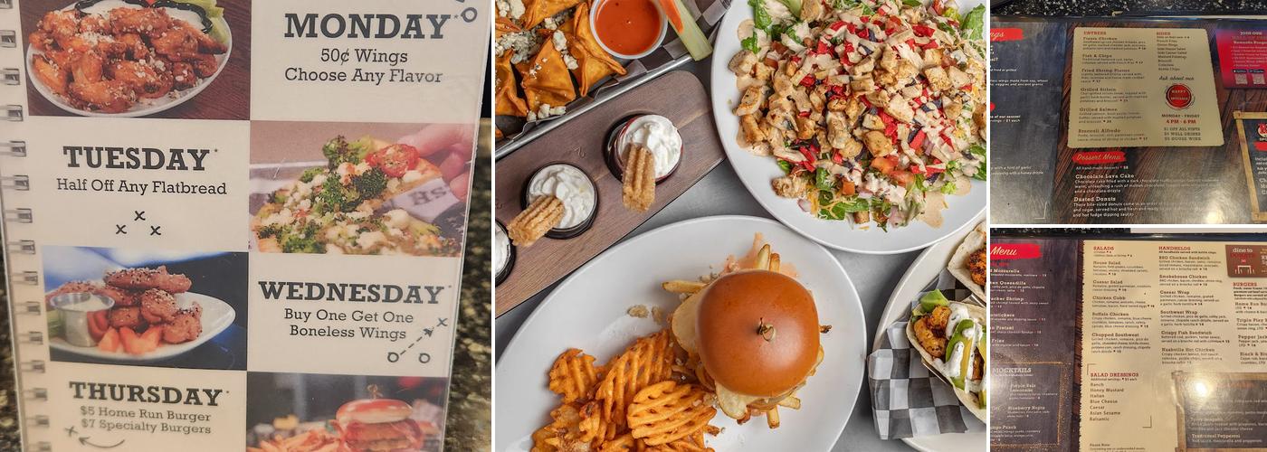 Monarch Recovery Sports Grill Menu