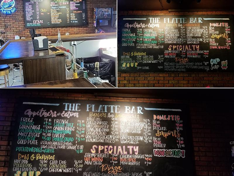 Platte Bar Menu