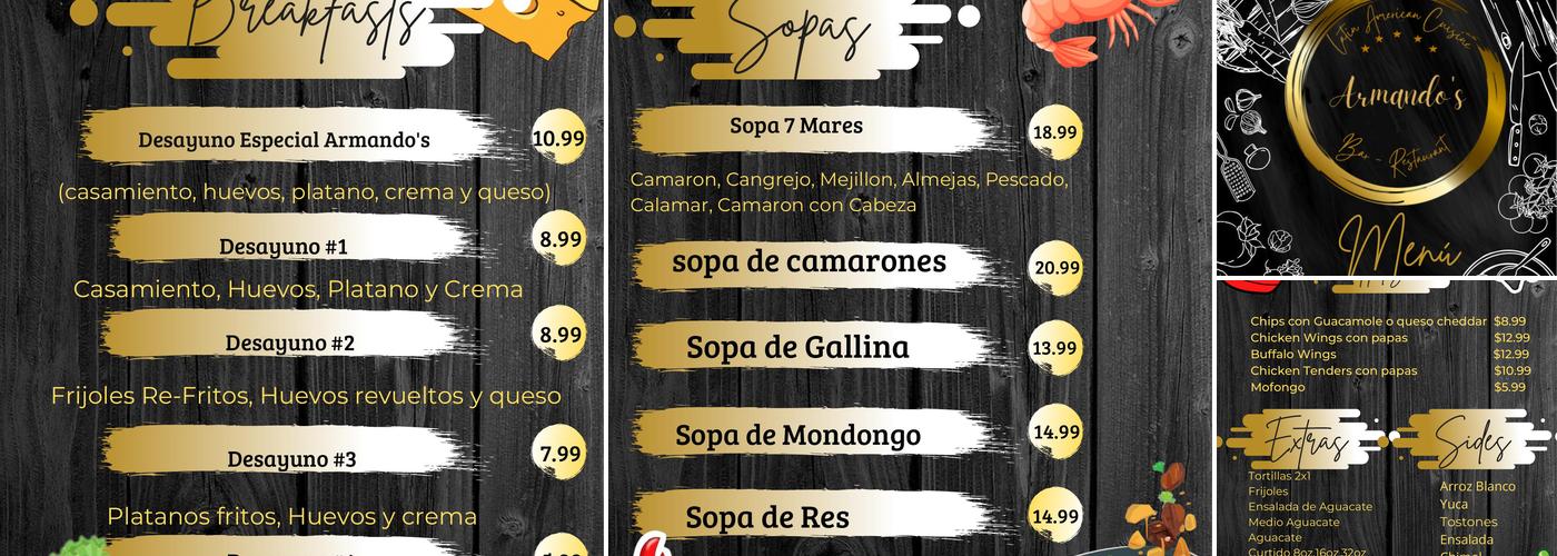 Armando's Menu