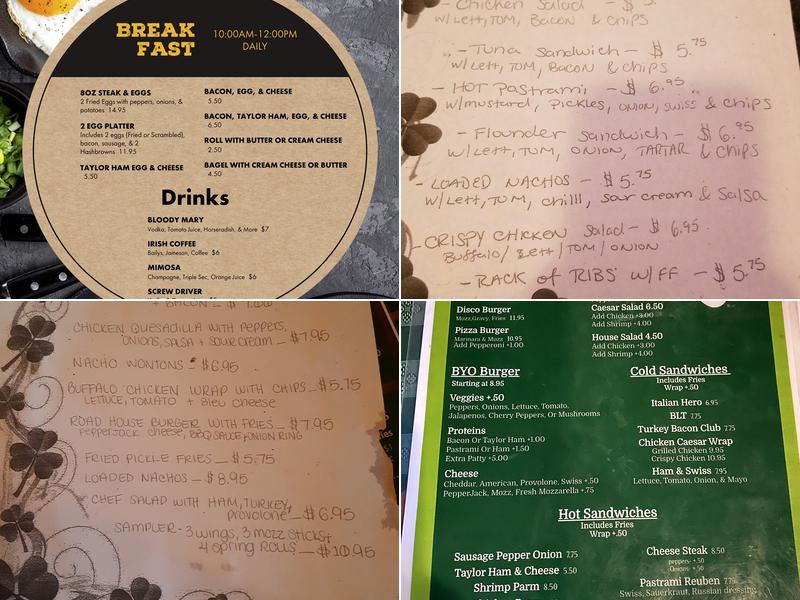Emerald Corner Menu