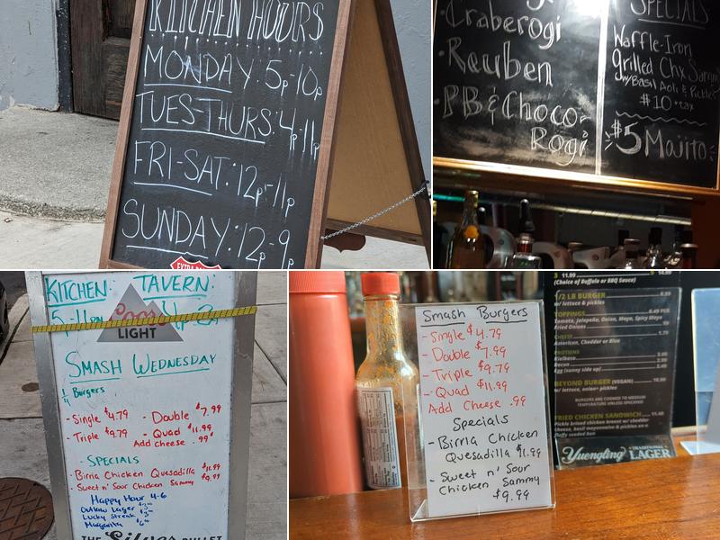 Green Rock Tavern Menu