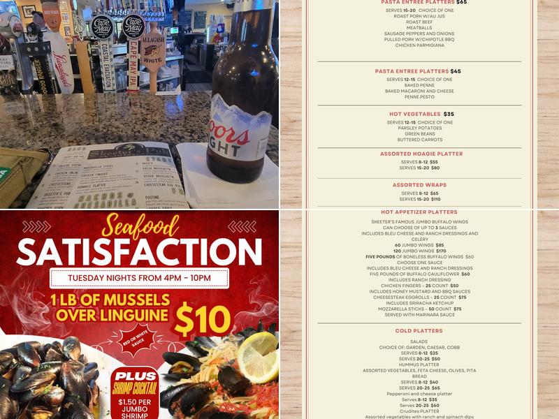 Skeeters Pub Menu