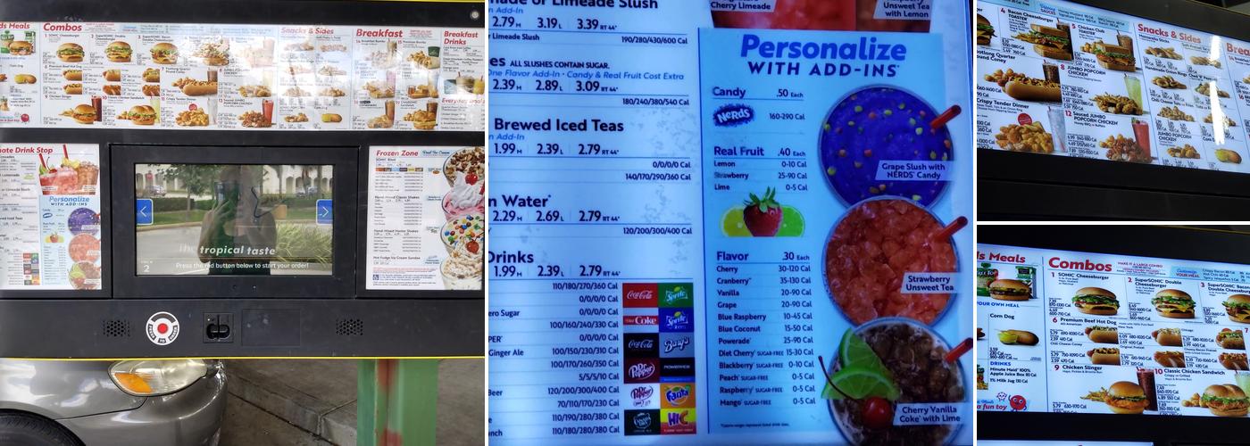 Sonic Drive-In Menu