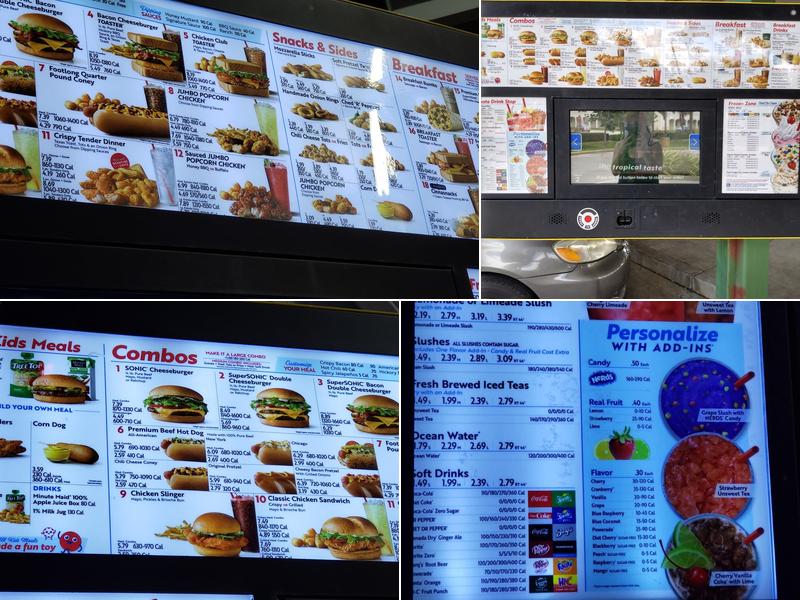 Sonic Drive-In Menu