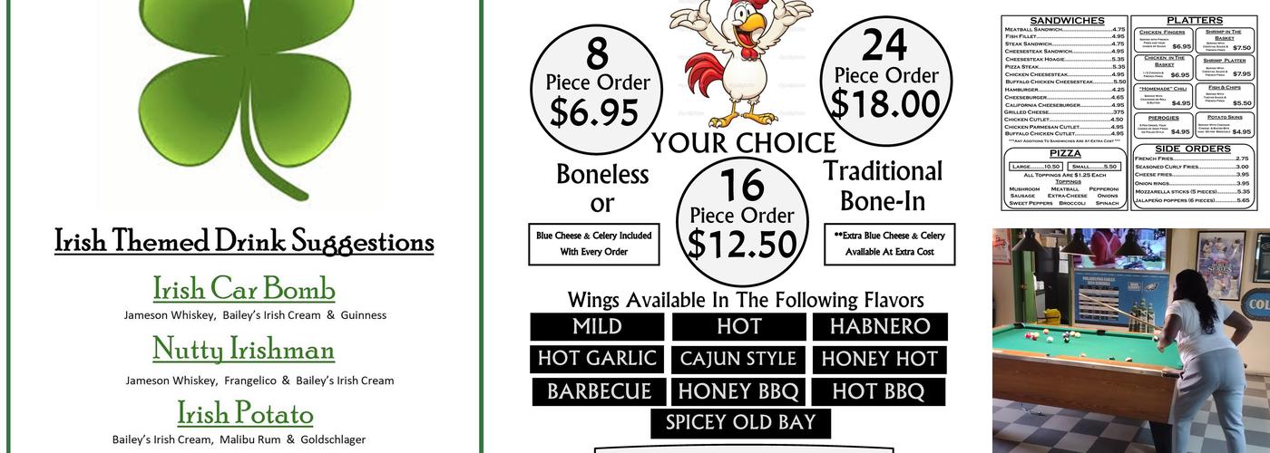 Edgely Inn Menu