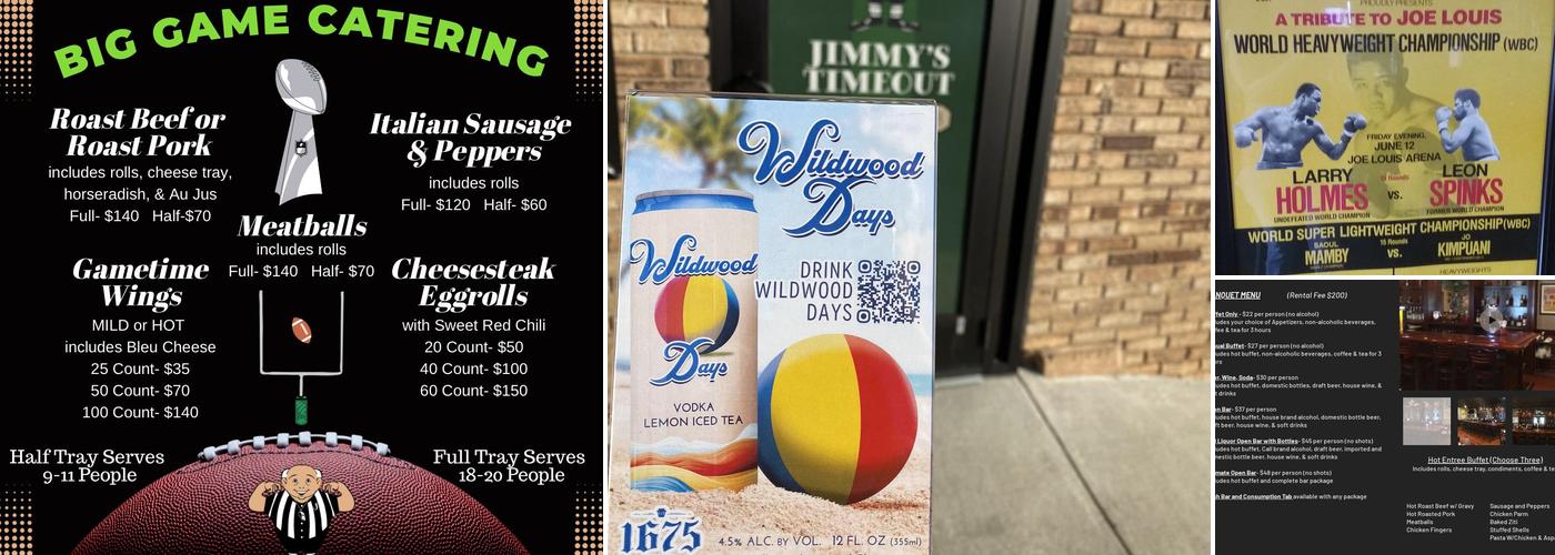 Jimmy's Timeout Sports Pub Menu