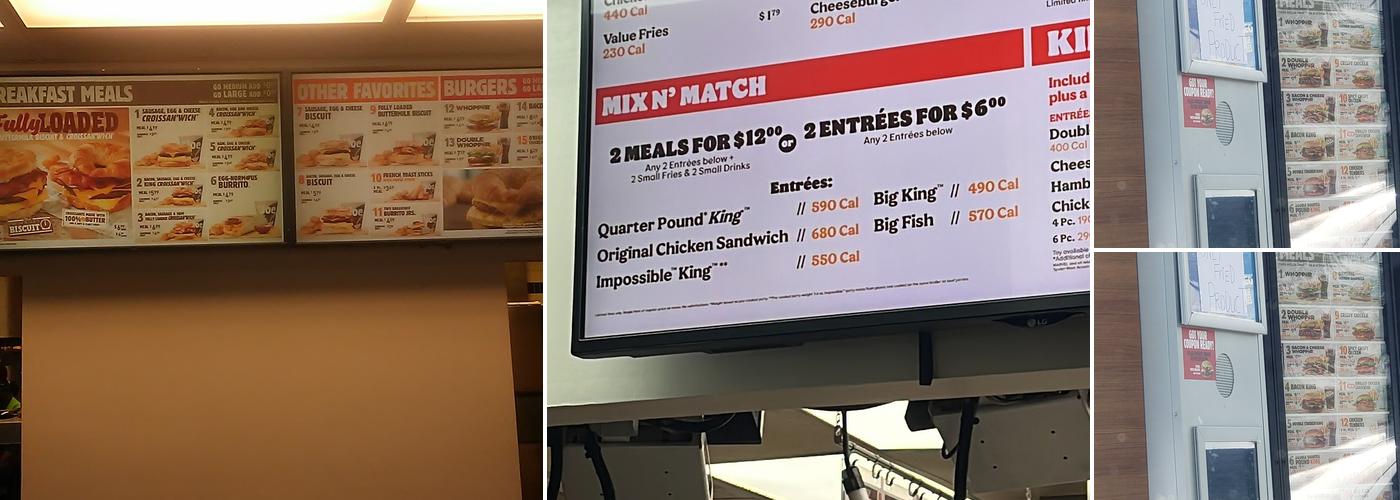 Burger King Menu