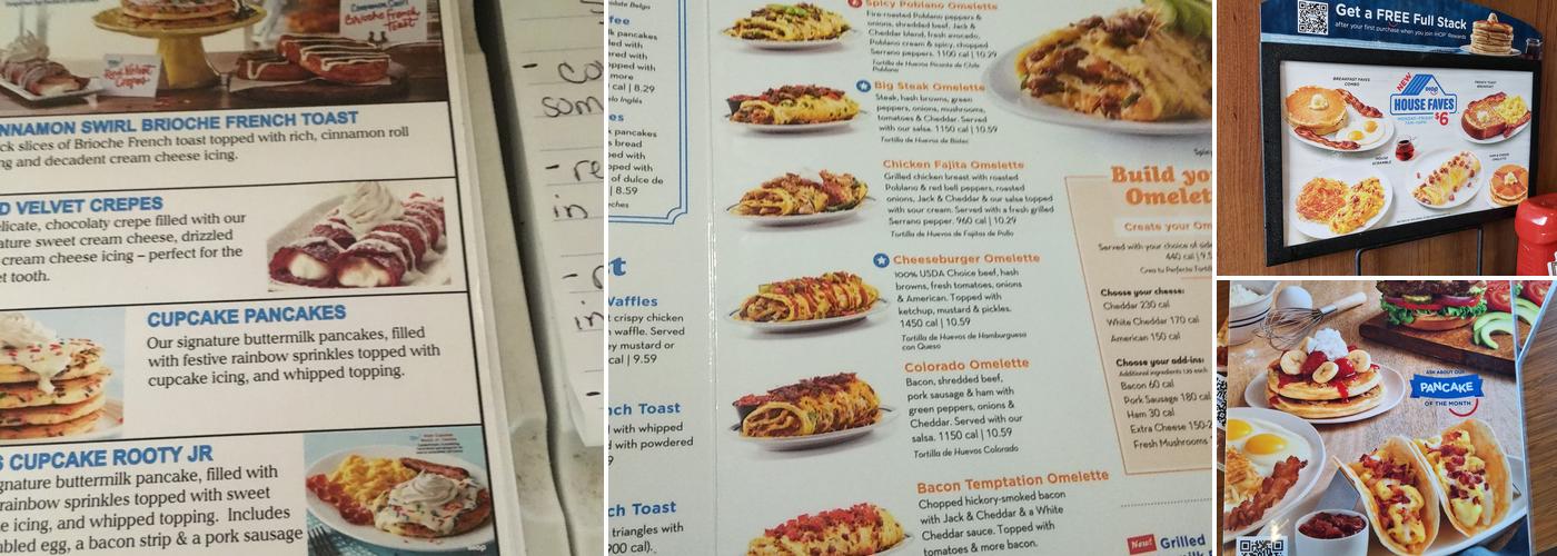 IHOP Menu