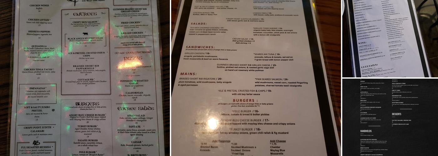 Féile Menu