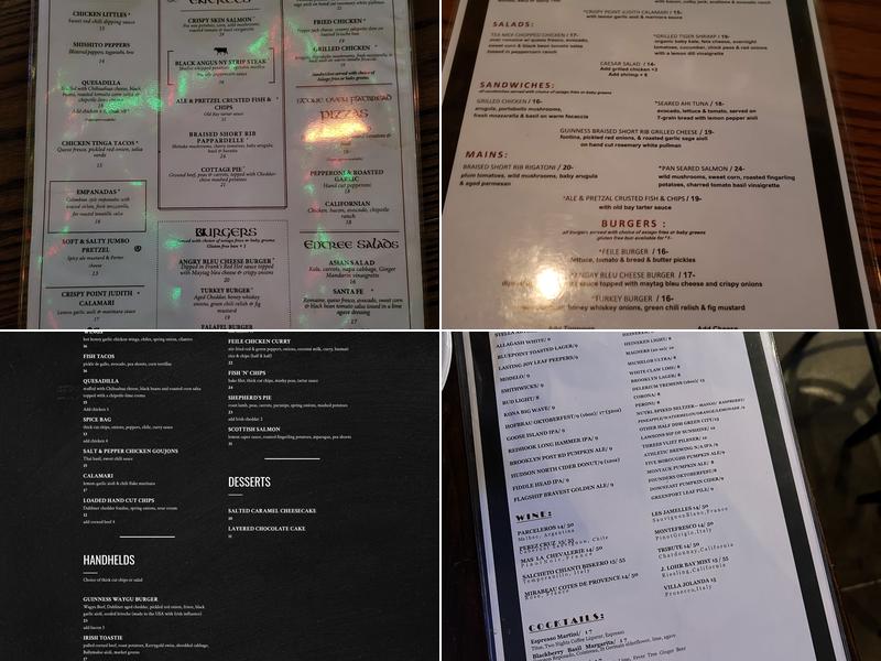 Féile Menu