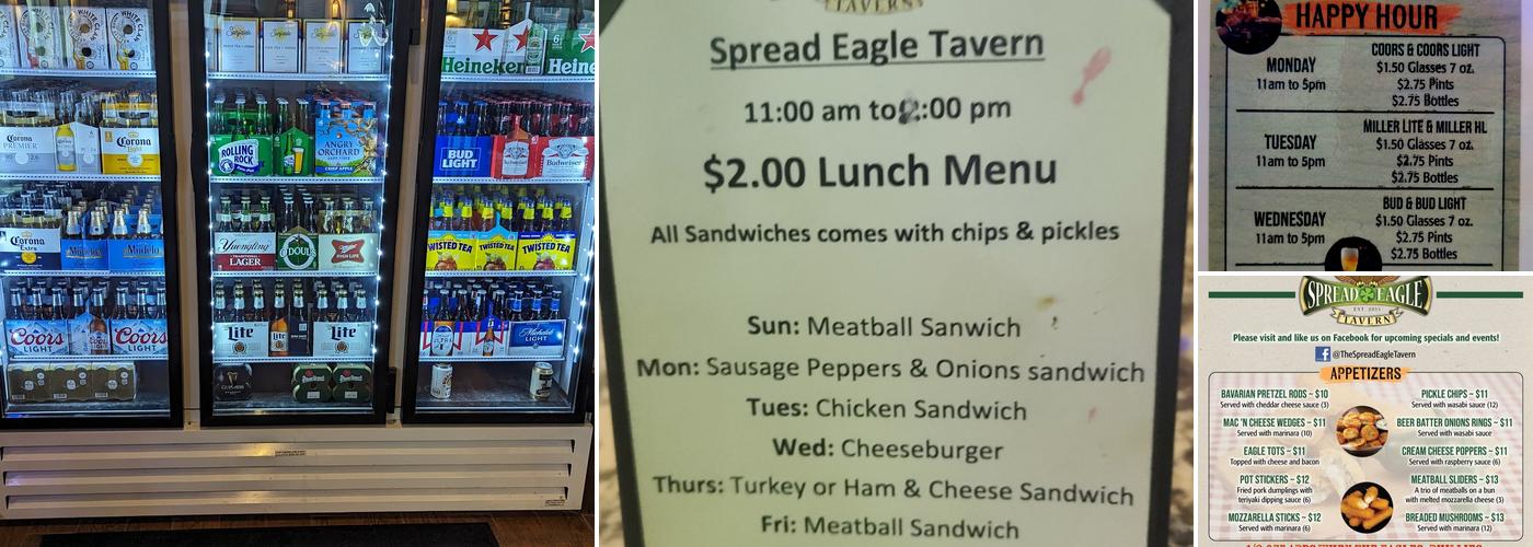 Spread Eagle Tavern Menu
