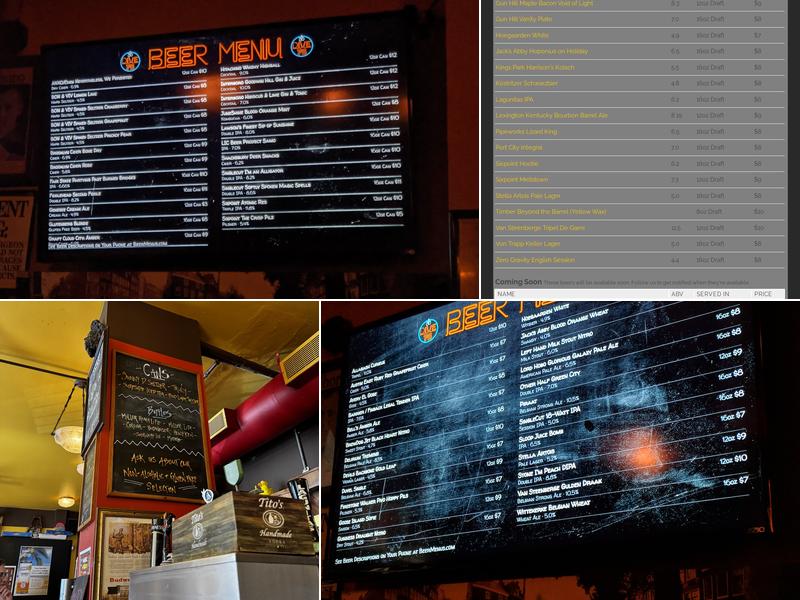 Dive 75 Menu