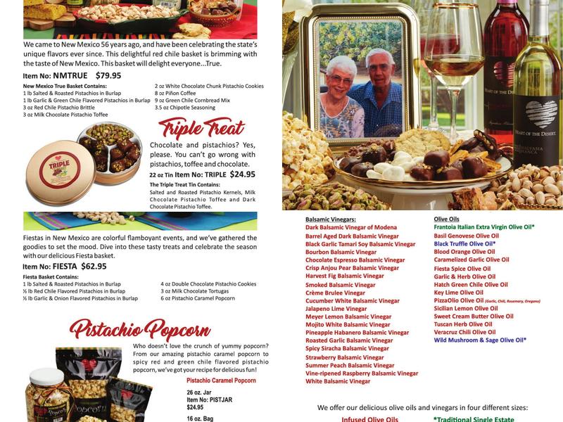 Eagle Ranch Pistachio Groves Menu