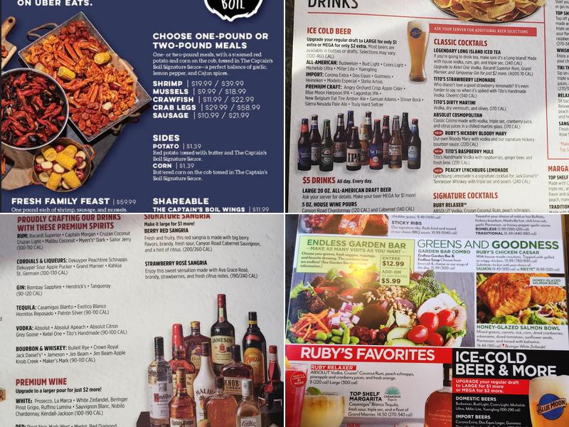 Ruby Tuesday Menu