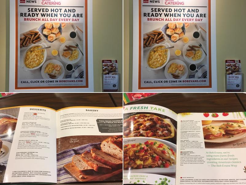 Bob Evans Menu