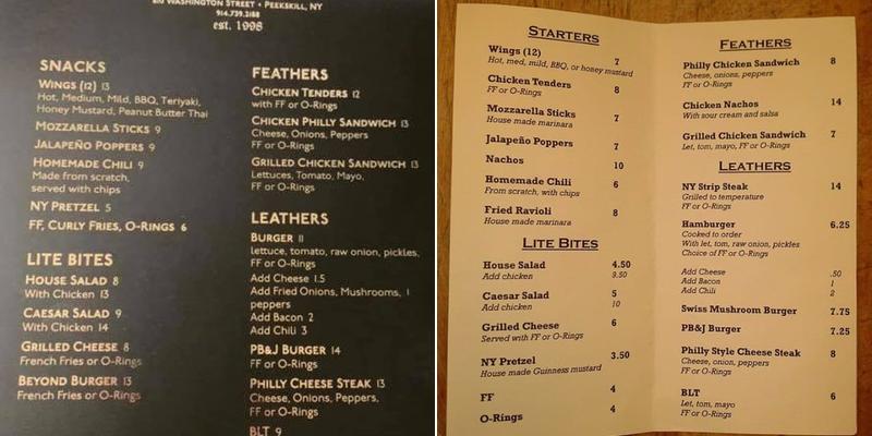 Kyle's Pub Menu