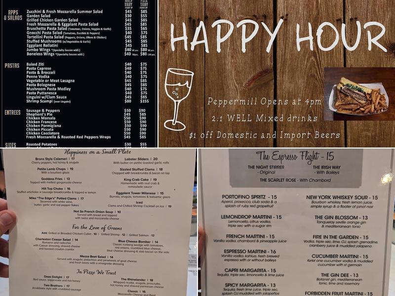 Peppermill South Menu