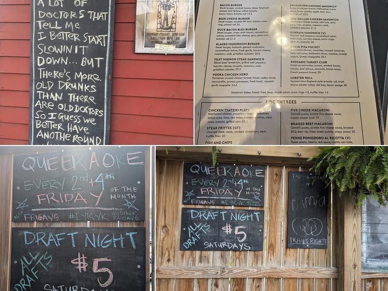 The Rhine House Menu