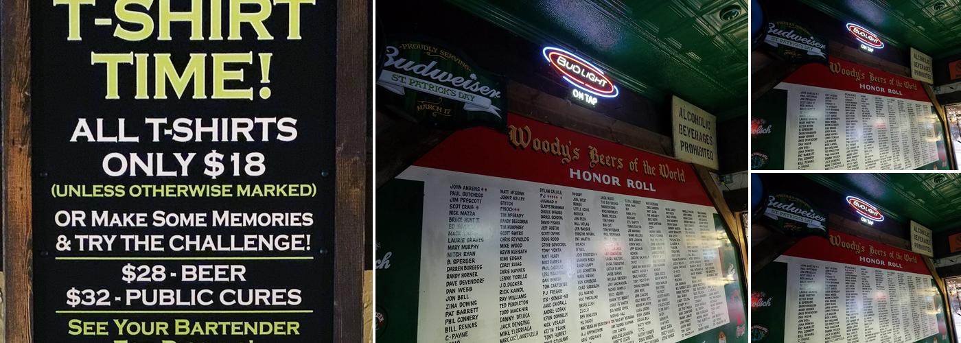 Woody’s Public House Menu