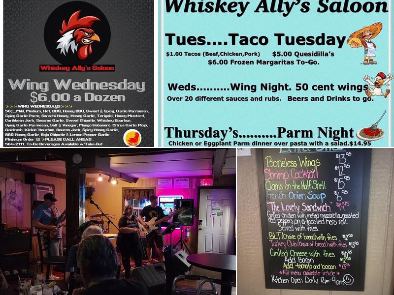 Whiskey Ally’s Menu