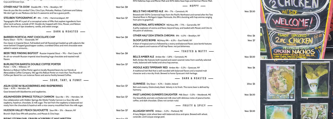 Tinker’s Guild Menu