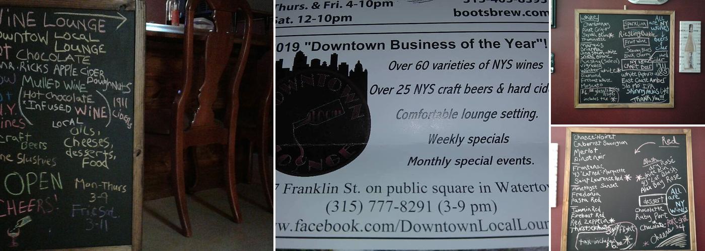 Downtown Local Lounge Menu