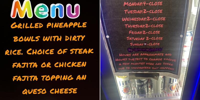 Double Deuce Menu