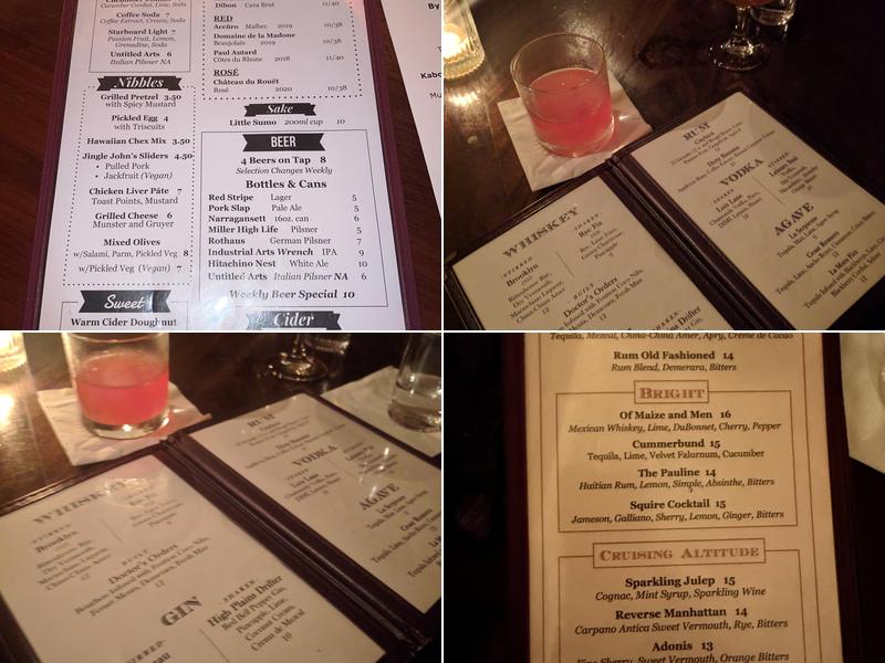 Stockade Tavern Menu