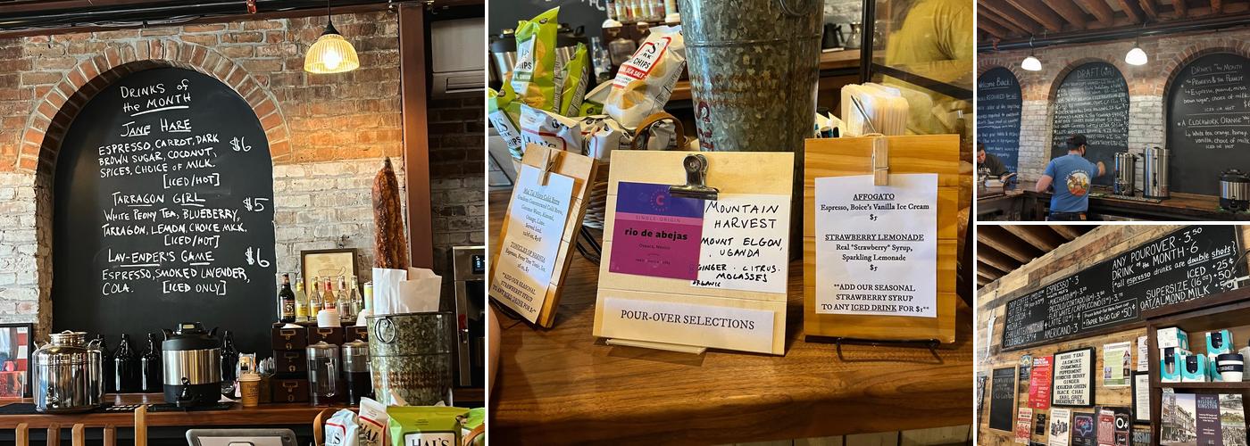 Rough Draft Bar & Books Menu