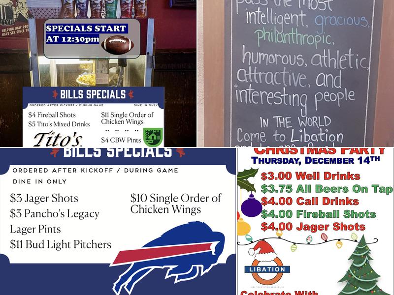 Libation Station Menu