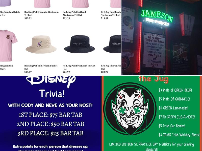 Red Jug Menu