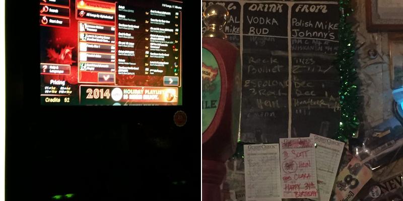 Johnny's Bar Menu