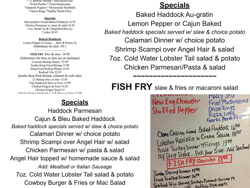 Willow Bend Inn Menu