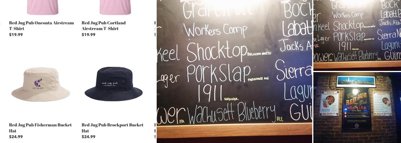 Red Jug Pub Menu