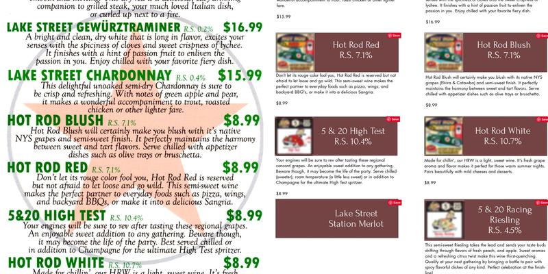 Lake Street Station Menu