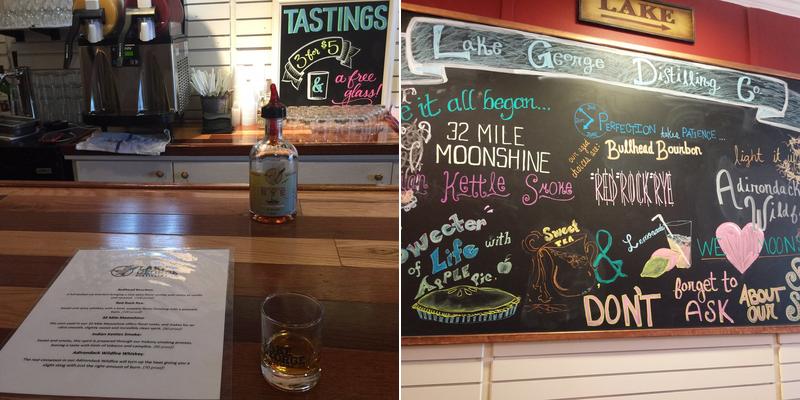 Lake George Distilling Co Menu