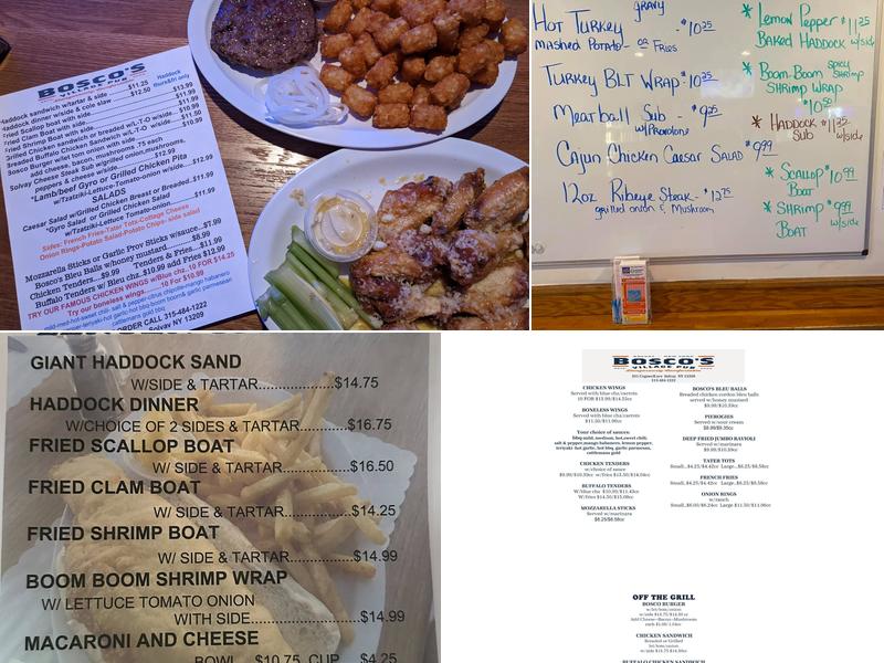 Bosco's Village Pub Menu