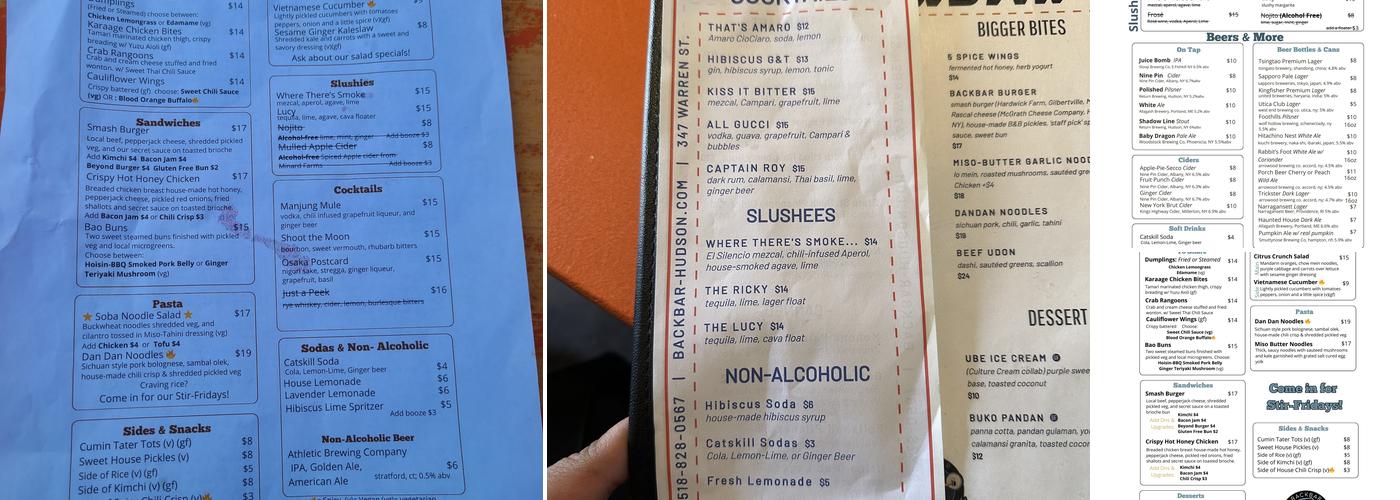 BackBar Menu