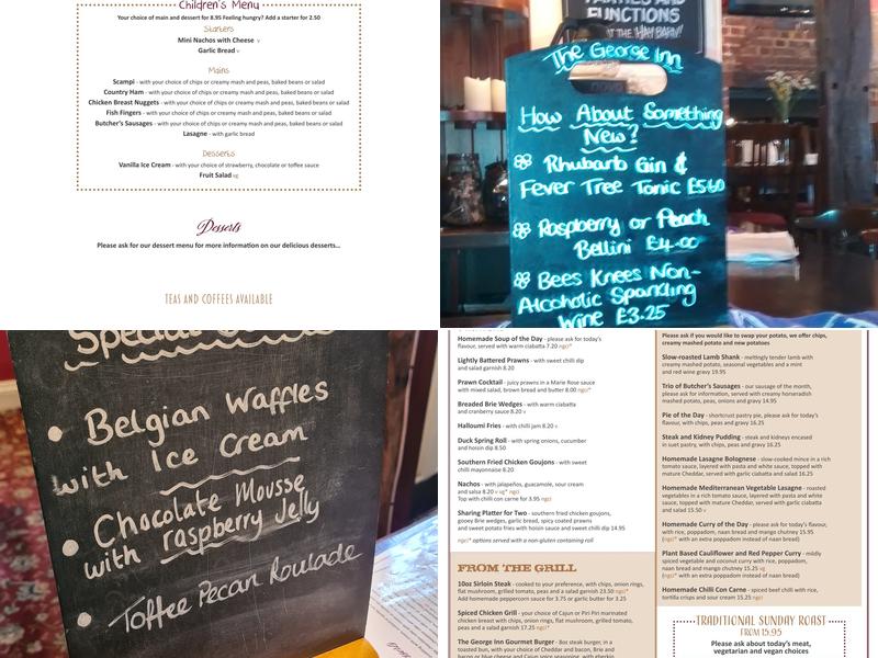 George Inn Menu