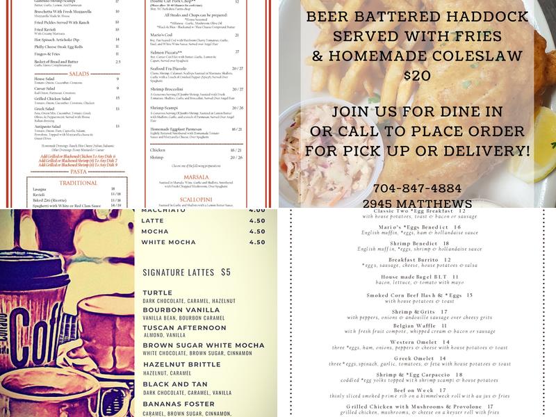 John's Place Menu