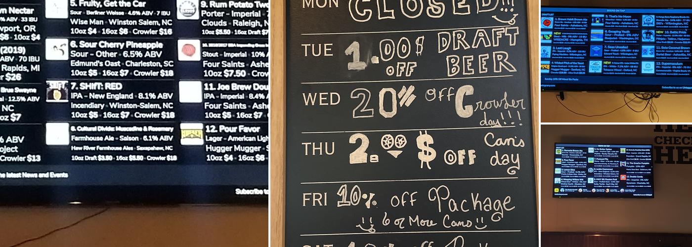 BottleDog Bites & Brews Menu