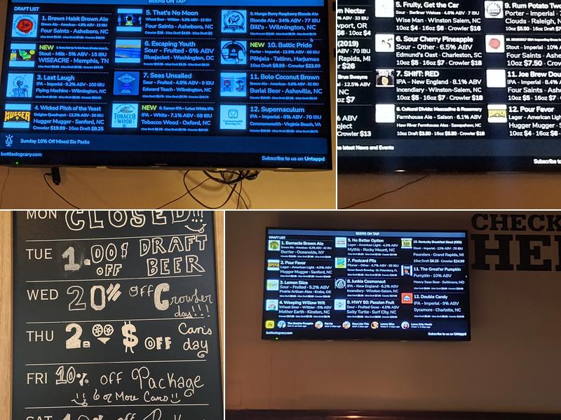 BottleDog Bites & Brews Menu