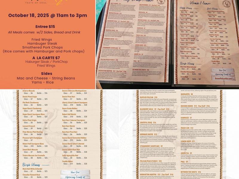 The Brown Pelican Menu